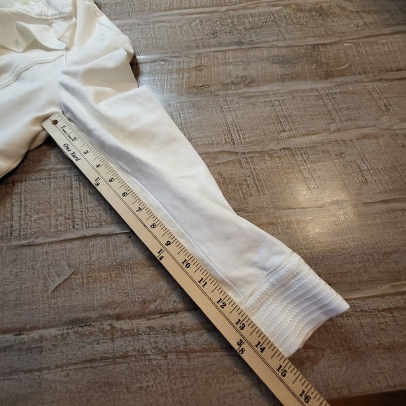 White House Black Market Ivory Ruffle Blazer - Picture 5 of 6